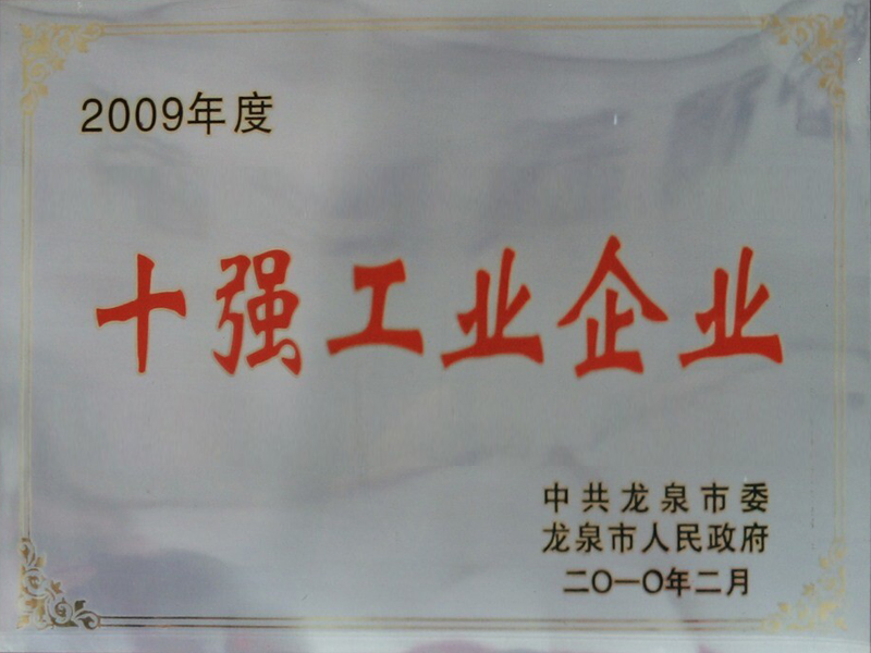 2009十強(qiáng)工業(yè)企業(yè)